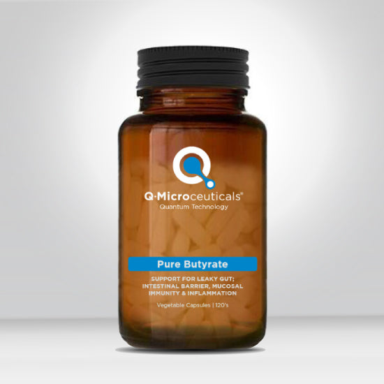 Q-Microceuticals | Pure Butyrate 120s - Quick Relief for Gut Repair (Calcium magnesium butyrate)