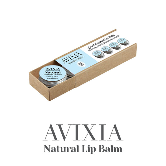 AVIXIA Lip Balm Gift Box, Natural - 4x15ml