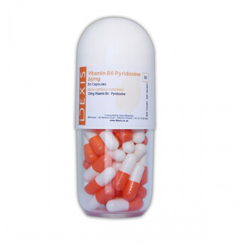 Vitamin B6 Pyridoxine 25mg - 60 Capsules