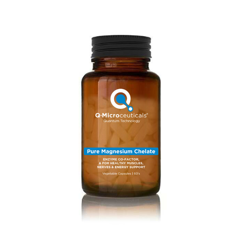 Q-Microceuticals | Pure Magnesium Chelate 120s - Amazing Formula